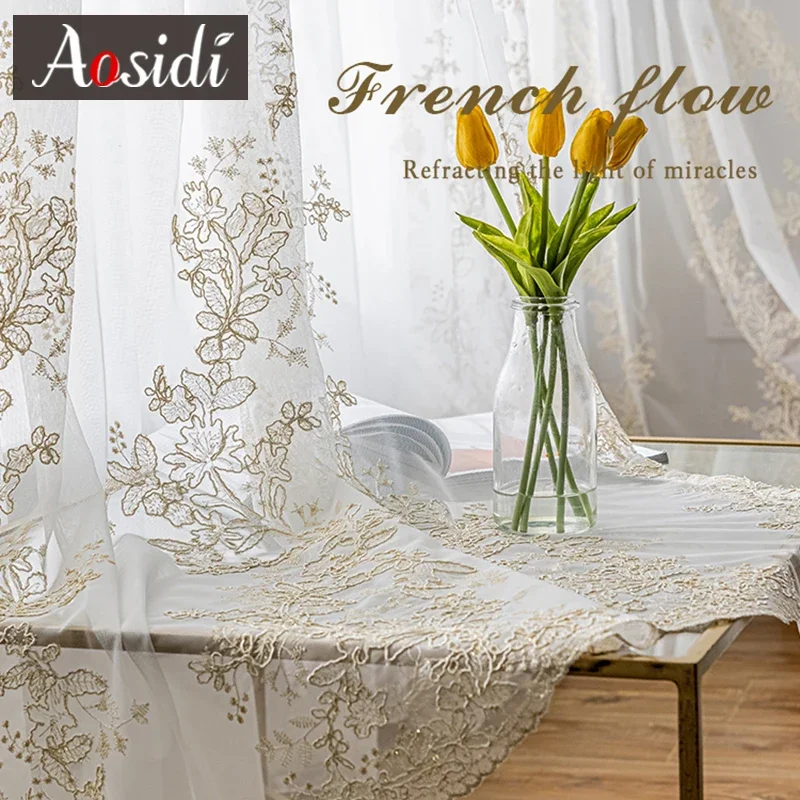 Роскошные тюлевые прозрачные Занавески s для гостиной спальни занавески на окна