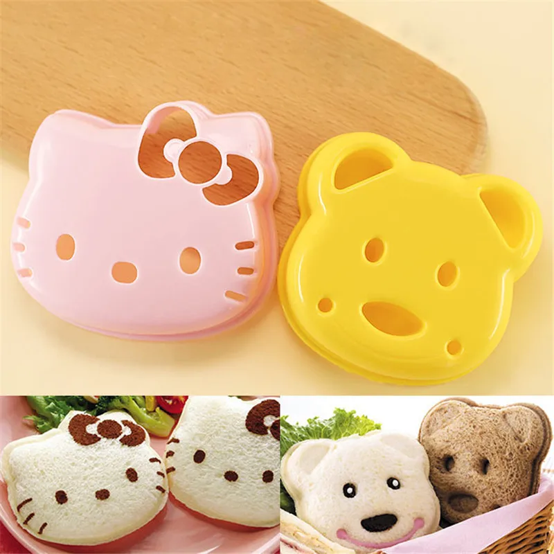 

Sandwich Cutter for Kids Bear/Cat/Rabbit Bread Mold Cake Biscuit Embossing Device Crust Cookie Cutter Baking Pastry Tools