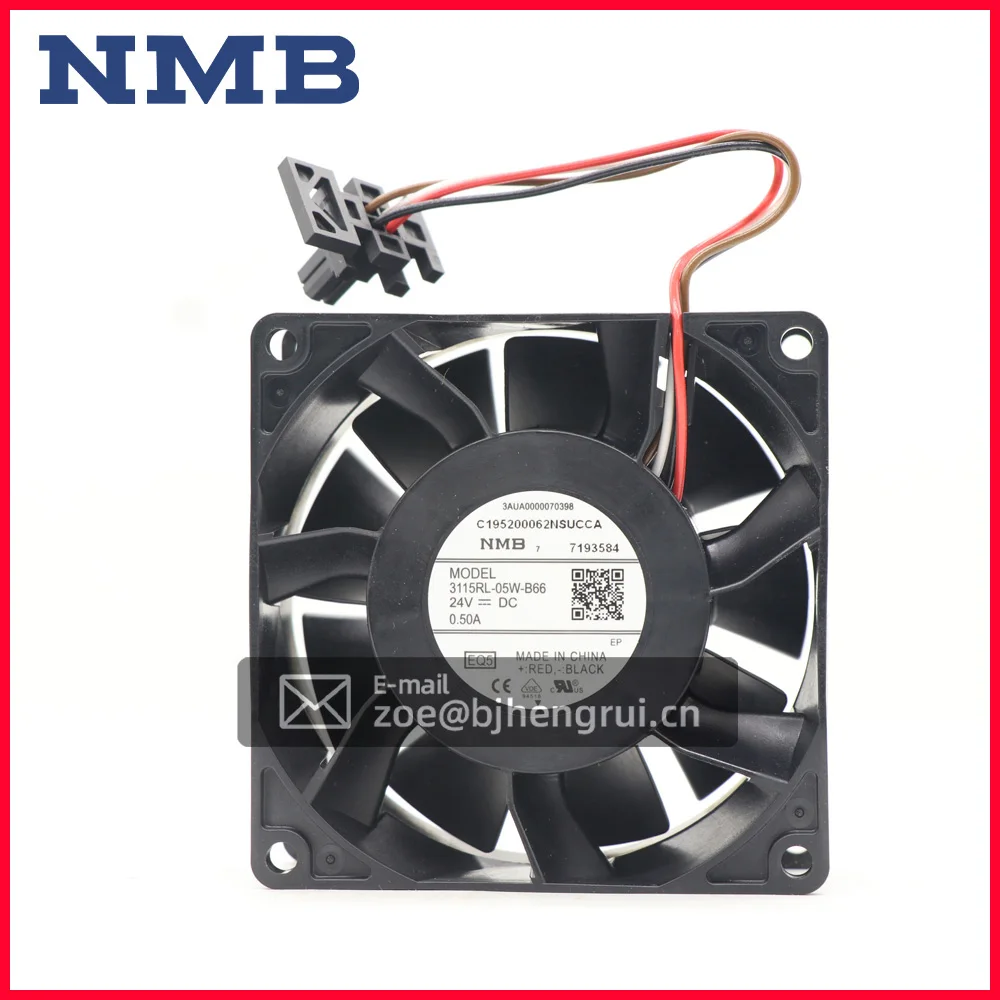 NMB 3115RL-05W-B66-EQ5 DC24V 0.50A 8038 80X80X38mm 8cm инверторный осевой вентилятор охлаждения ACS880