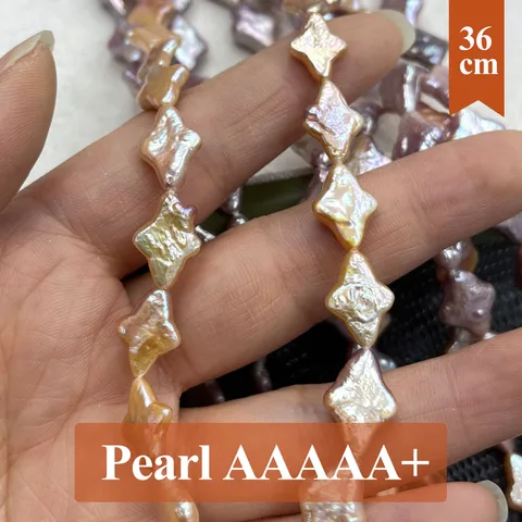 Натуральный жемчуг бусина крест