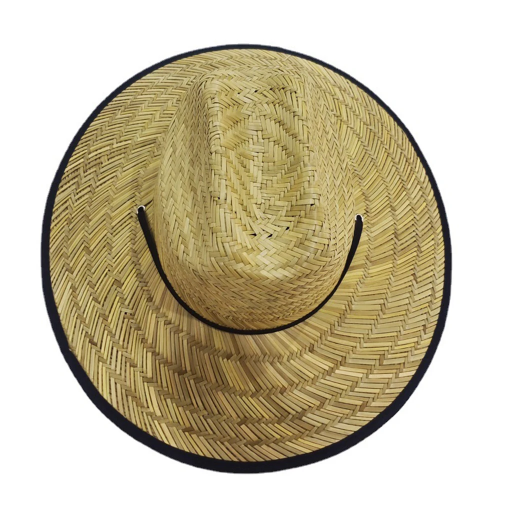 

Wheat Straw Beach Hat Summer Men Women Sun Protection Replacement Handmade Braided Outdoor Travelling Cap Headgear Gift