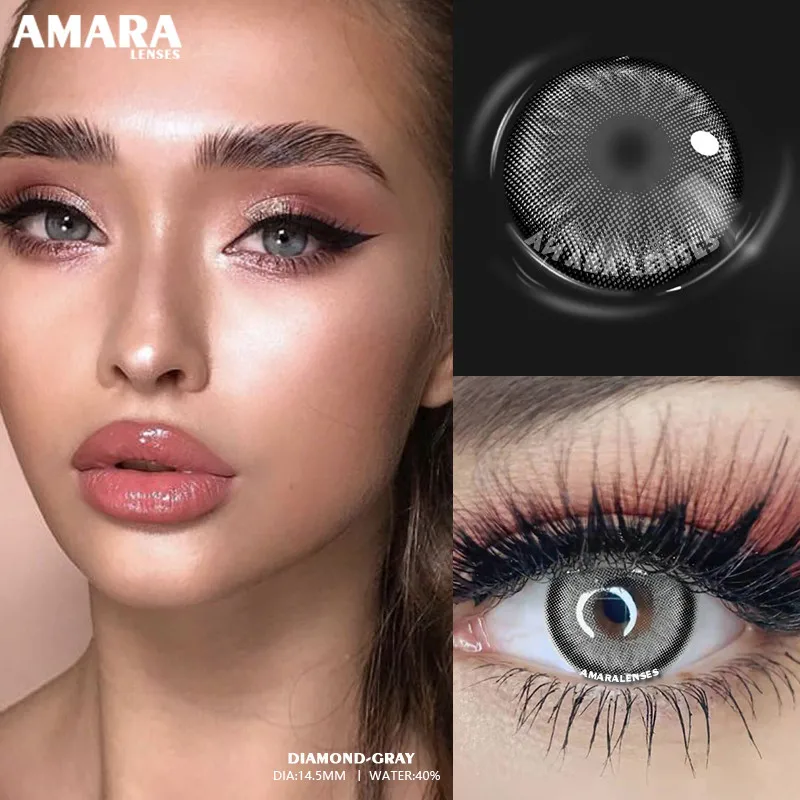 Контактные линзы AMARA1 естественного цвета для глаз цветные косметические