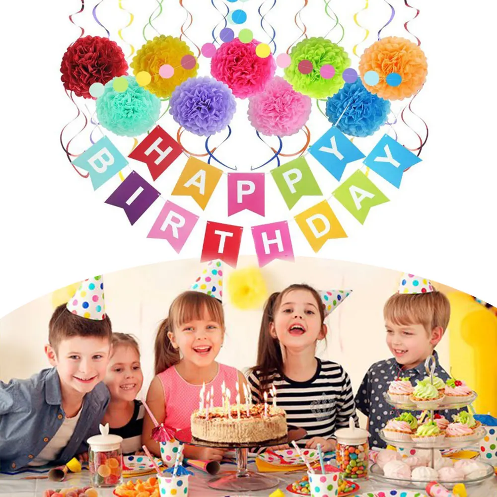 

Крутая Декоративная гирлянда в горошек для девочек и мальчиков, 20 шт.