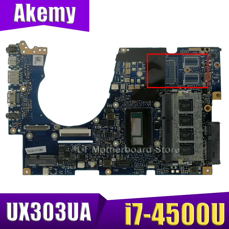 

For Asus U303U UX303UA UX303U UX303UB Laptop motherboard Mainboard 100% test Ok with i7-4500U 4GB RAM