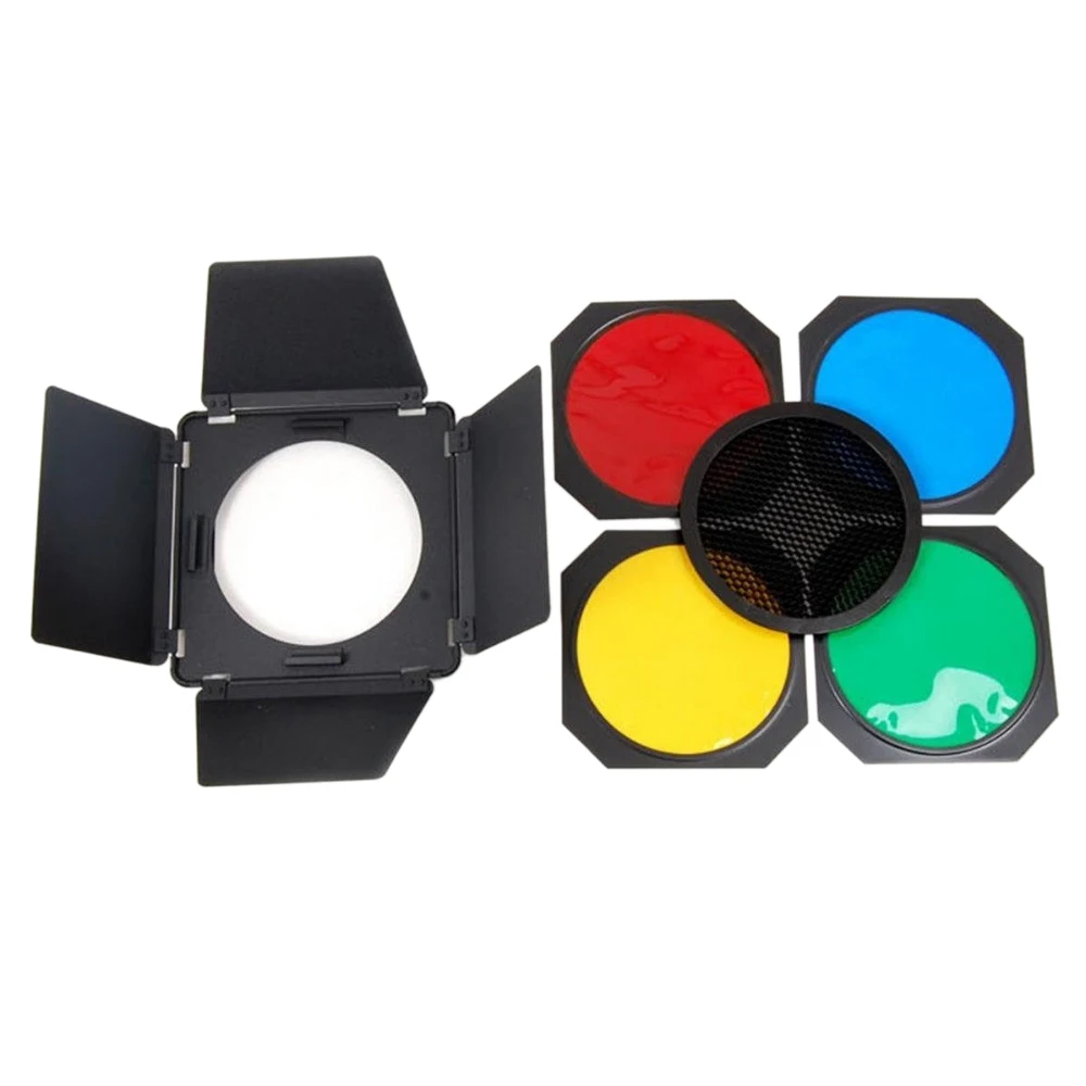 Godox BD-04 створки + сотовая сетка 4 цвета фильтр для Стандартный отражатель - купить