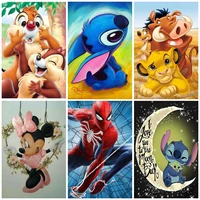 diy 5d diamond painting disney cartoon chip and dale animal squirrel cross stitch embroidery full dill mosaic home decor gifts