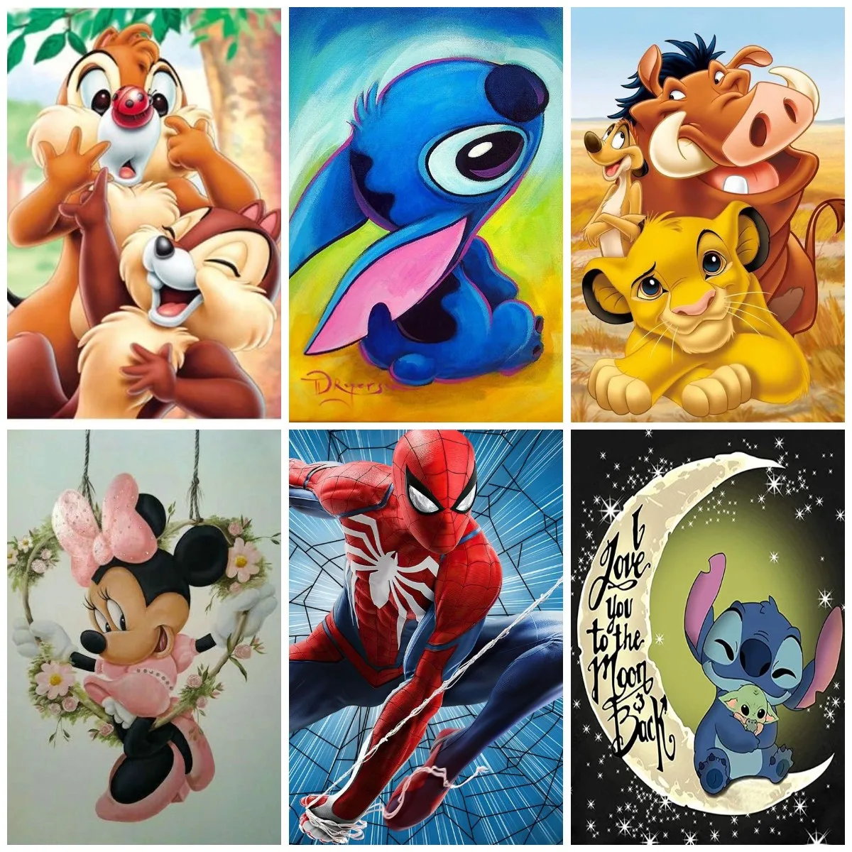 Алмазная 5D картина сделай сам из мультфильмов Диснея чип и Дейл животное белка