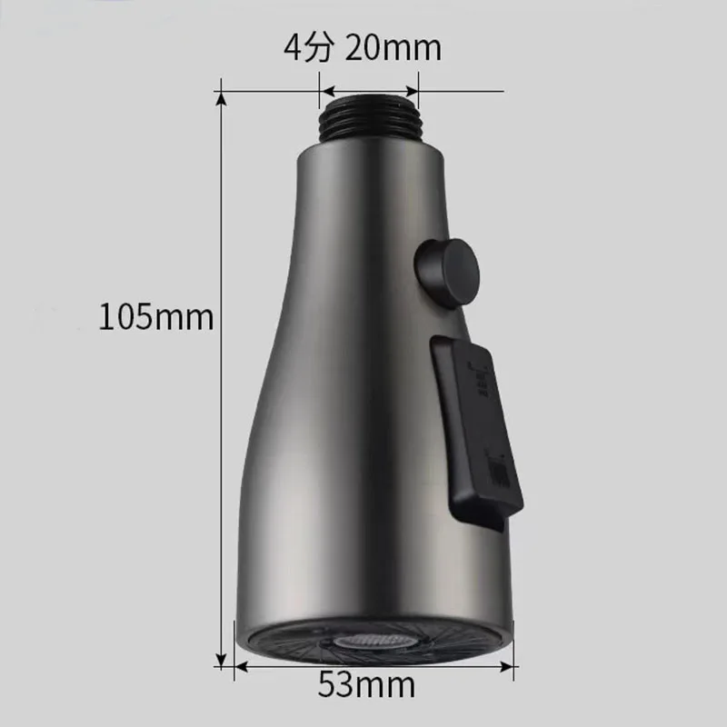 

Кухонный выдвижной смеситель, насадка-распылитель, 3 режима, ABS, экономия воды, раковина для ванной комнаты, распылительная головка для душа для подключения 1/2 дюйма