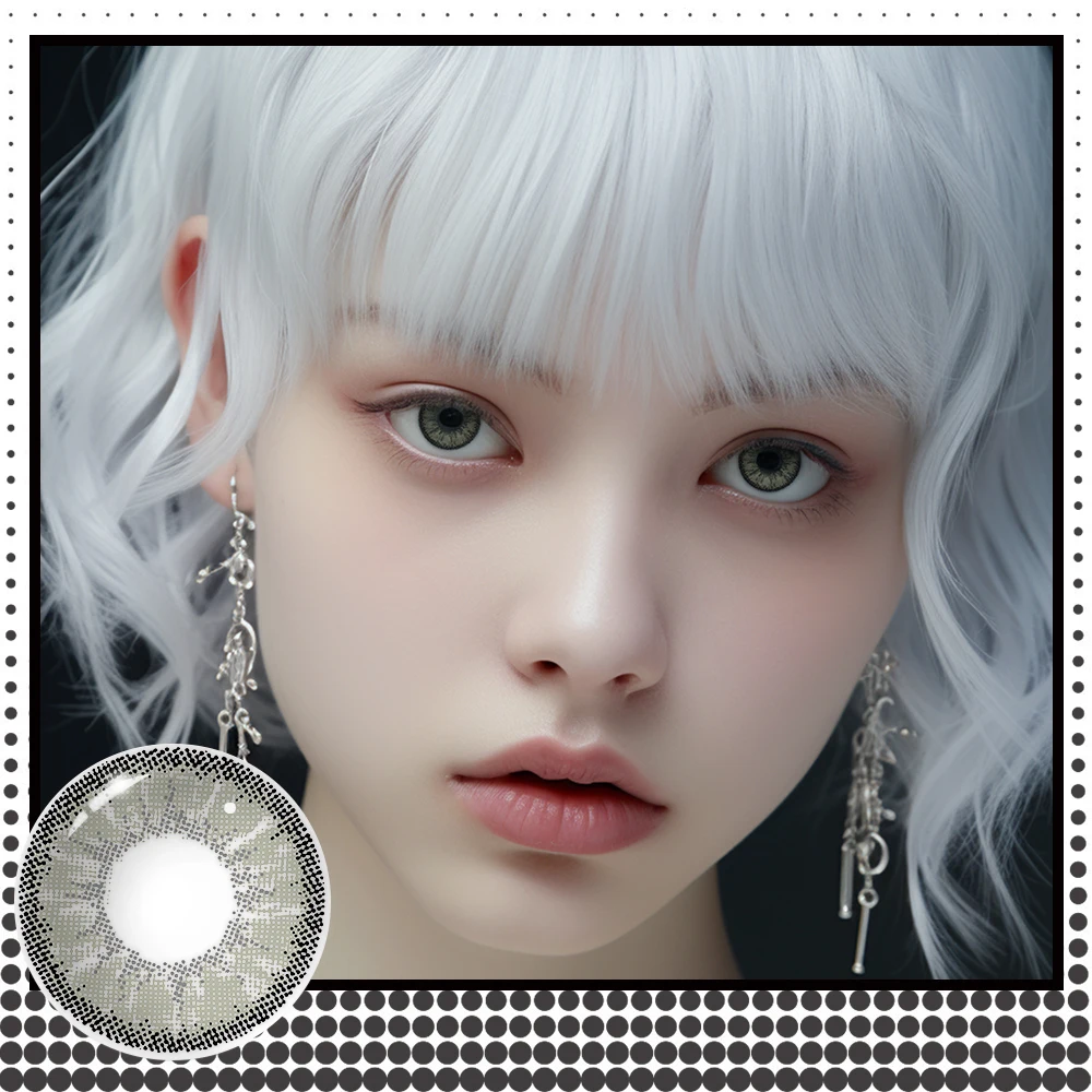 VISUASHOW Новые 1 пара цветных контактных линз на половину года цветные контактные