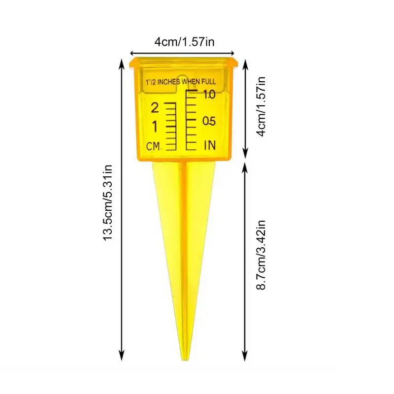 Датчик дождя портативный Желтый садовый дождемер 5 шт.