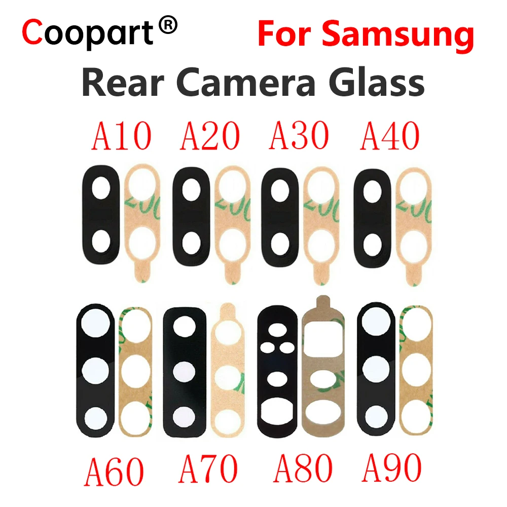 Стекло для задней камеры Samsung Galaxy A10 A105F A20 A205F A30 A305F A40 A50 A505F A60 A70 A80 A90