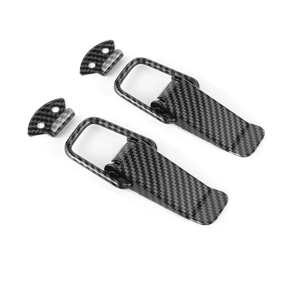 

​2Pcs Carbon Fiber Fastener Clip Security Hook Lock Clip Kit Bumper Quick Release Hook Lock Clip For Drone Car Accessories