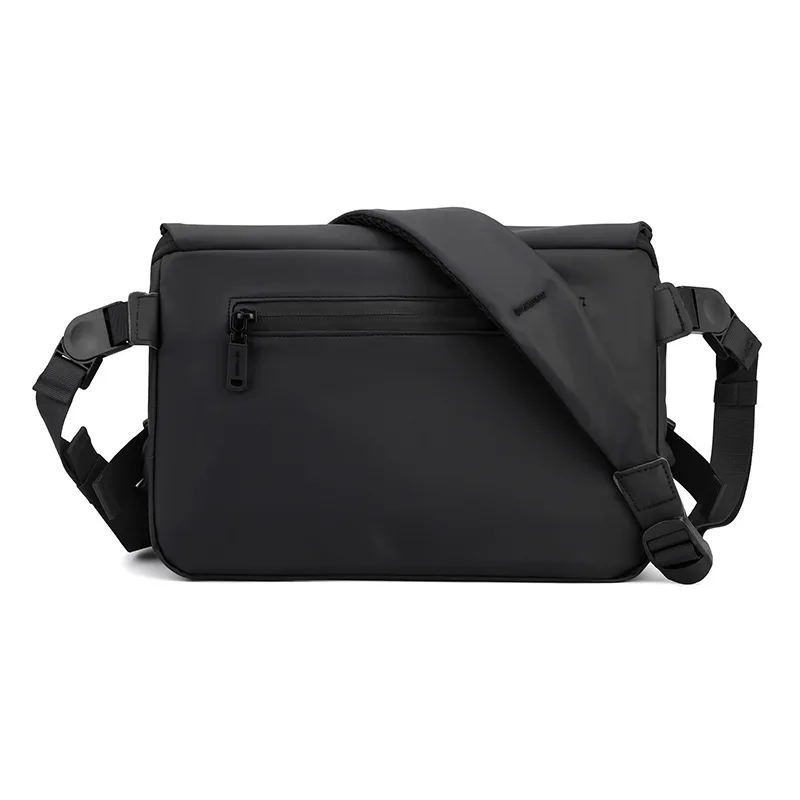 Messenger Bag Fashion PU Large Capacity Waterproof Simple One Shoulder Oblique Span Bag Solid Color Leisure Business Travel