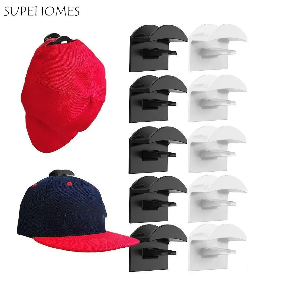 

Wall Mount Portable for Earphone Necklace Hat Storage Rack Hat Holder Door Closet Hanger Baseball Cap Rack
