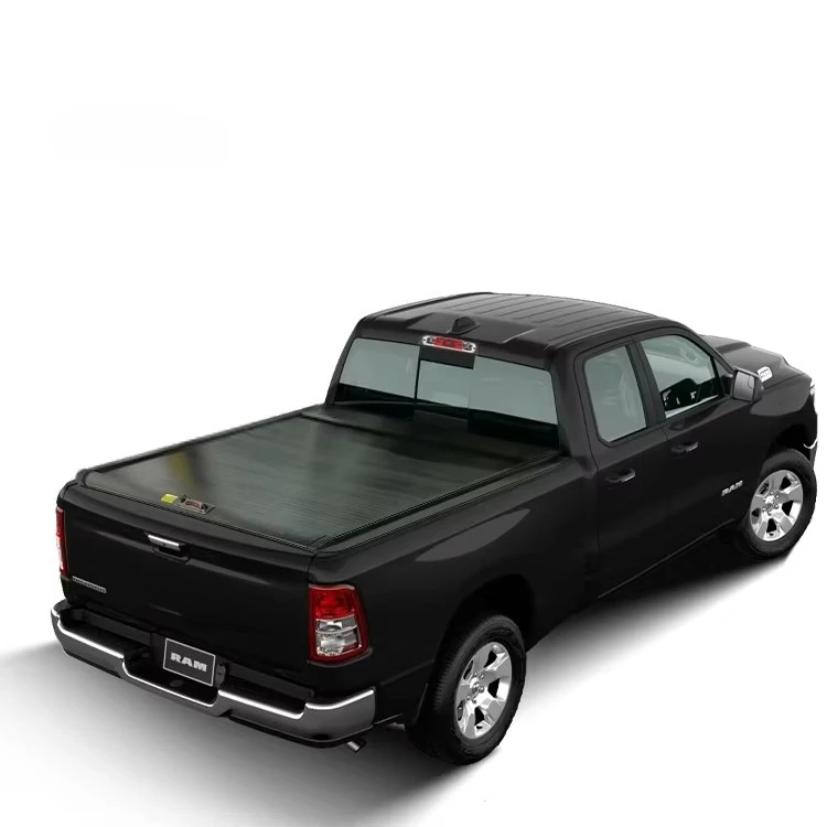 Фото Крышка кузова DirtyTruck Manual Tonneau Cover для Ram 1500, жесткая выдвижная алюминиевая крышка для пикапа, с замком, водонепроницаемая, подходит для кузовов 5.8' и 6.5' №1