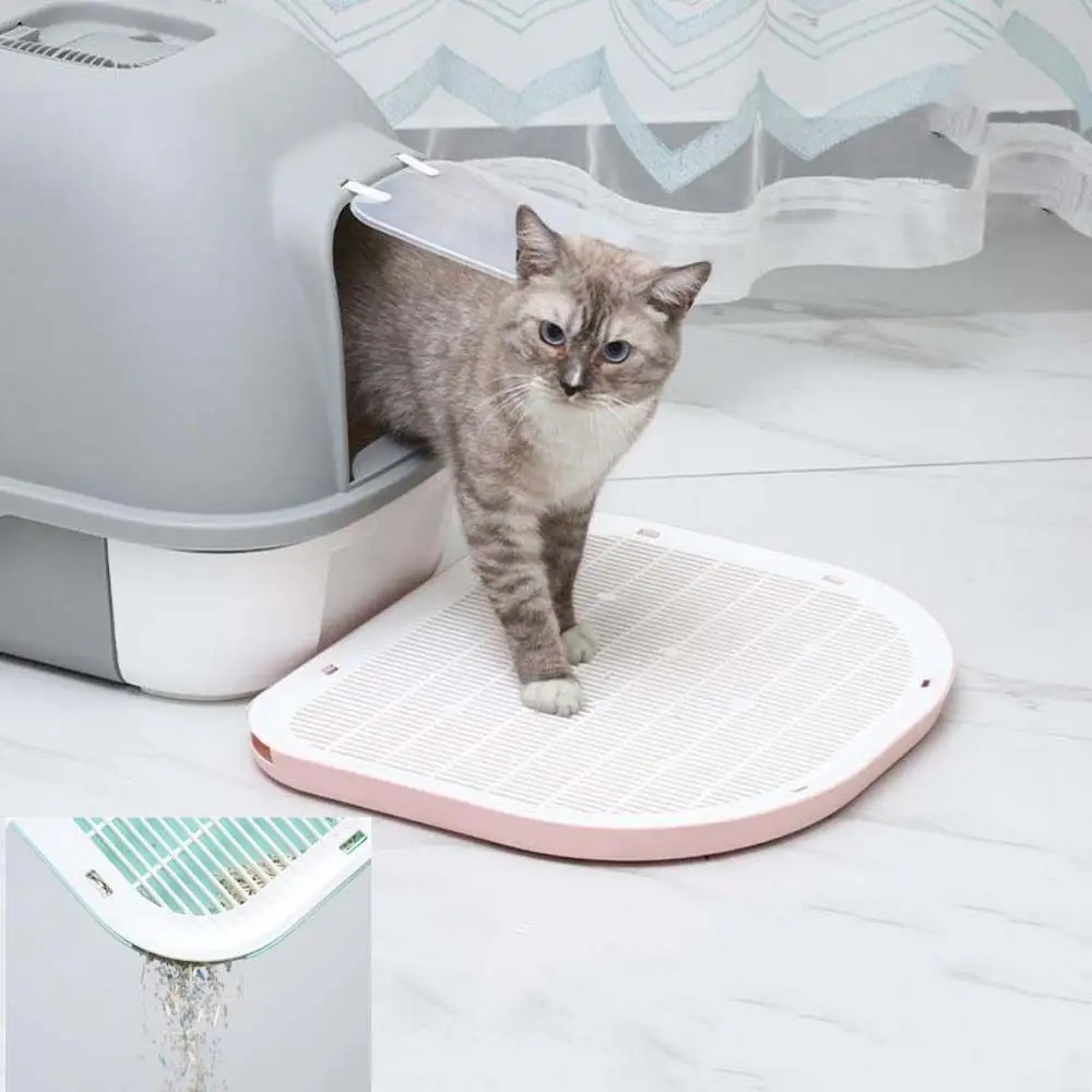 

Layer PP Pets Litter Pet Carpet Wipe Clean Feed Placemat Cats Litter Box Cat Litter Trapper Cat Litter Mat Pet Supplies