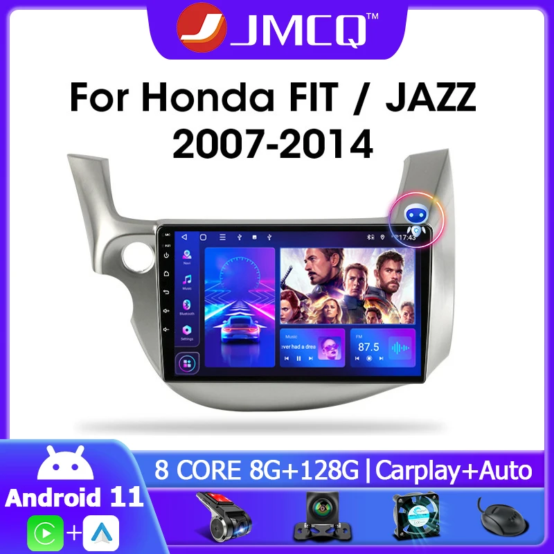 	JMCQ 2 din Android 11.0 Car Ra	