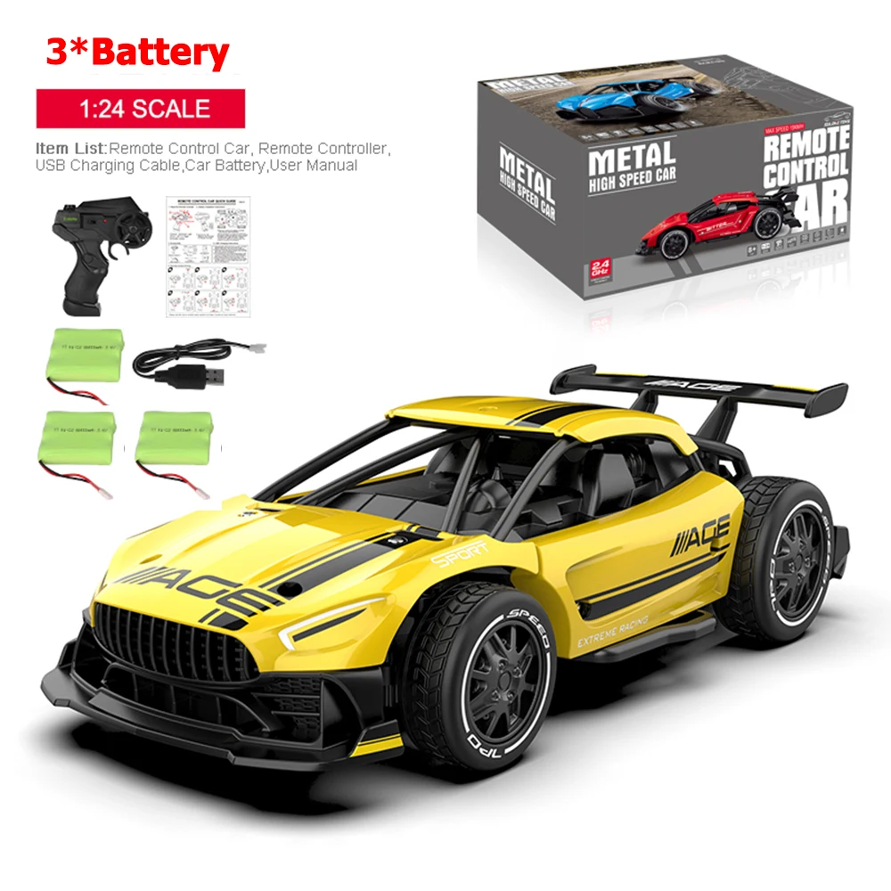 

RC Car Radio Control 2.4G 4CH Race Car Toys for Children 1:24 High Speed Electric Mini RC Drift Driving Car Toy Children Boys
