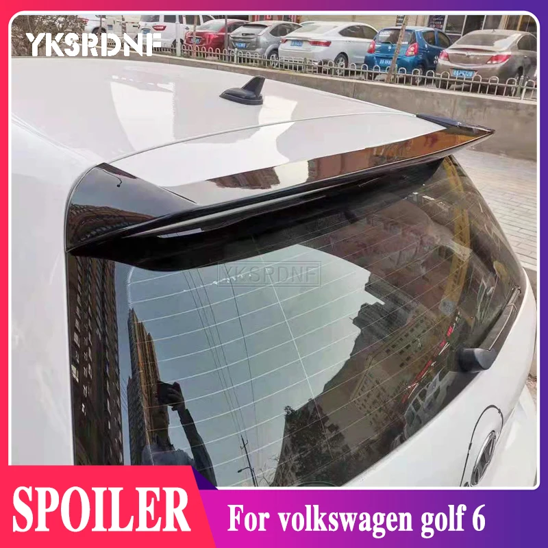 

Спойлер для VW Golf 6, спойлер из АБС-материала для заднего крыла автомобиля, задний спойлер грунтовки цвета для Volkswagen Golf 6, ABT, спойлер 2010, 2011, 2012, ...