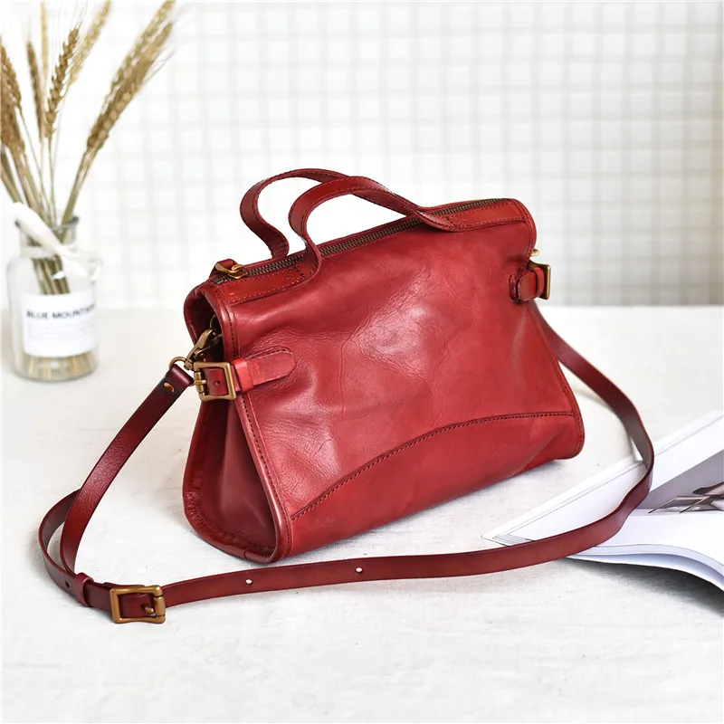 Casual designer genuine leather women's small handbag fashion original luxury real cowhide ladies party shoulder messenger bags