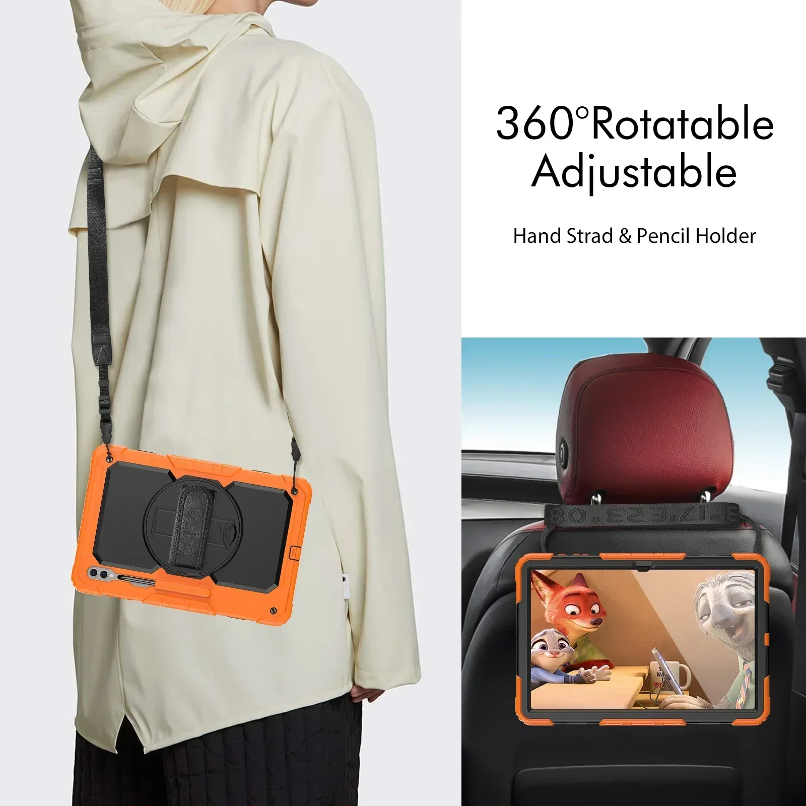 Чехол для Samsung Galaxy Tab S8 S9 S10 Ultra 2024 X920 X926 X910 X916 X900 X906 14 6 дюйма с защитными экранами и