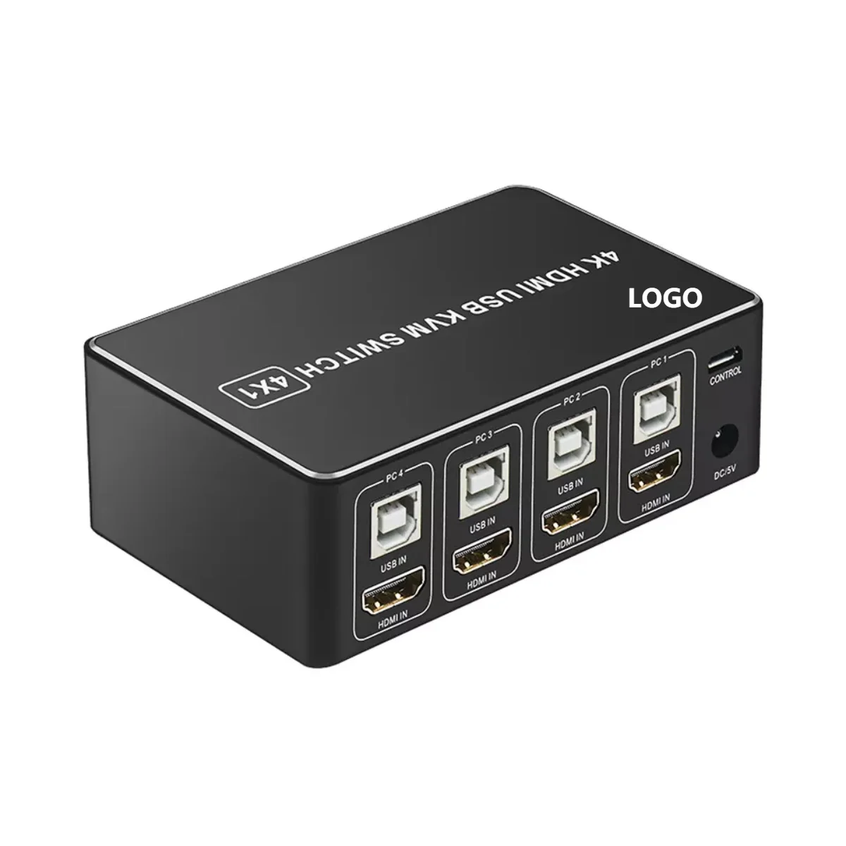 KVM-переключатель HDMI USB 4 порта ввода 1 выход Поддержка 4K 60 Гц с большим |