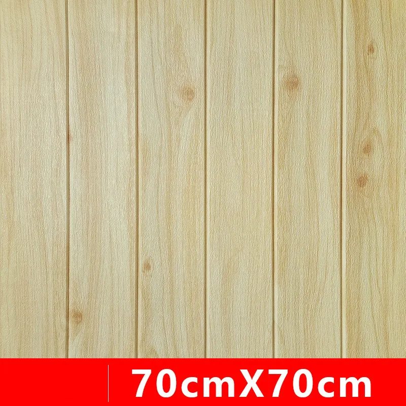 

Wooden Foam Waterproof 3D Wall Stickers Home Decoration Wall Self-adhesive Wallpaper Room Bedroom Decoration Roofing Wall Panels