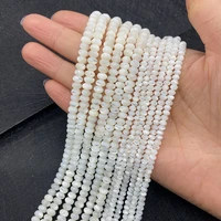 natural white horseshoe shell beads mother of pearl abacus beads for jewelry necklace earrings making jewelry gift accessories