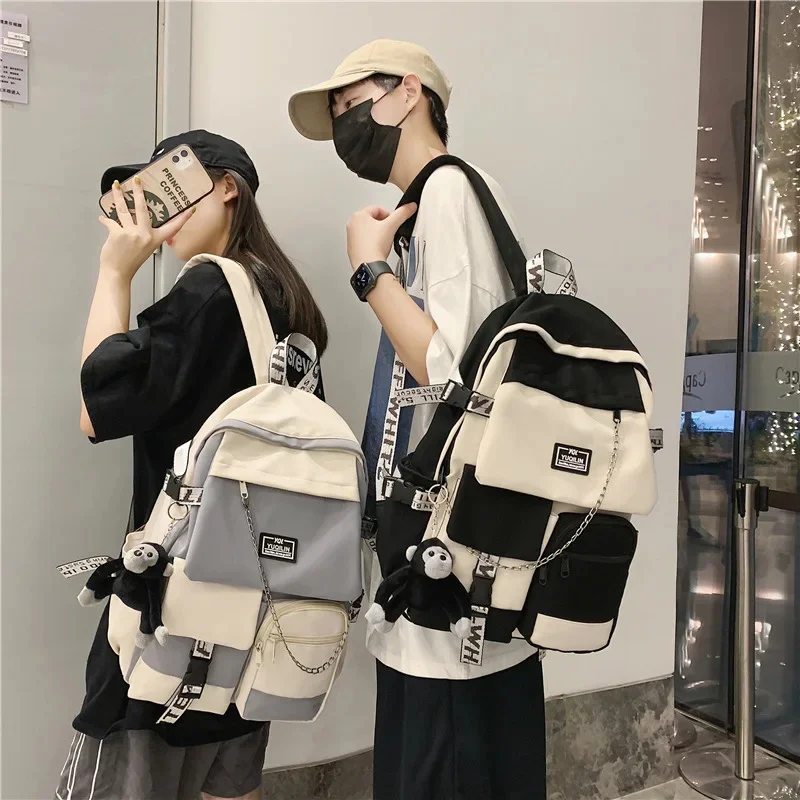 

Корейский рюкзак для девушек, студенческий рюкзак большой емкости, модный рюкзак для мальчиков, Компьютерная сумка, женский рюкзак для офиса, сумки для офиса