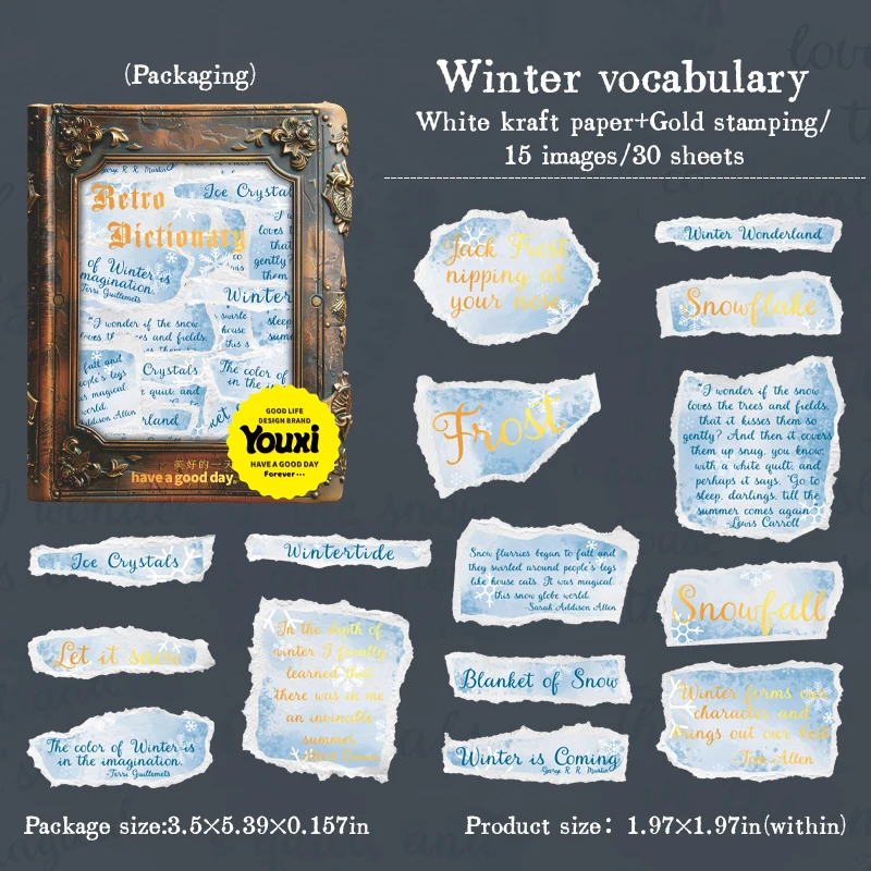 

Винтажная наклейка словарь