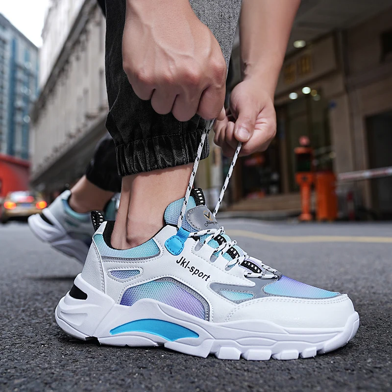 NEW 37-44 Anti-Slip Breathable Men's Casual Sneakers Adult Teenagers Outdoor Running Shoes Walking Shoes School Sports Shoes