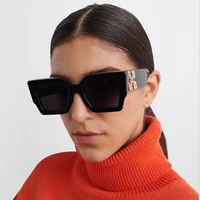 hot brand fashion square sunglasses woman mirror black gradient sun glasses female big frame modern retro vintage oculos de sol