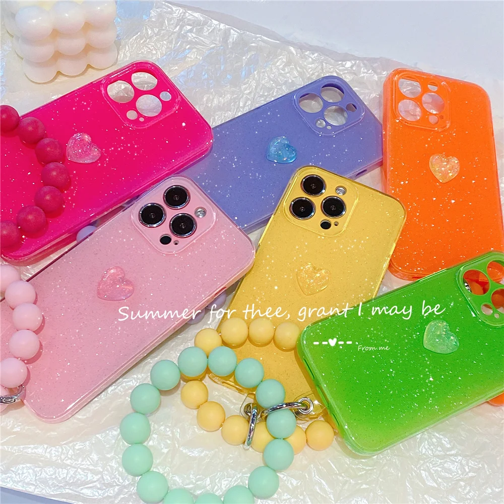 Флуоресцентный Прозрачный чехол для телефона мягкий яркий iPhone 13 12 11 Pro Max XS XR X 7 8 Plus