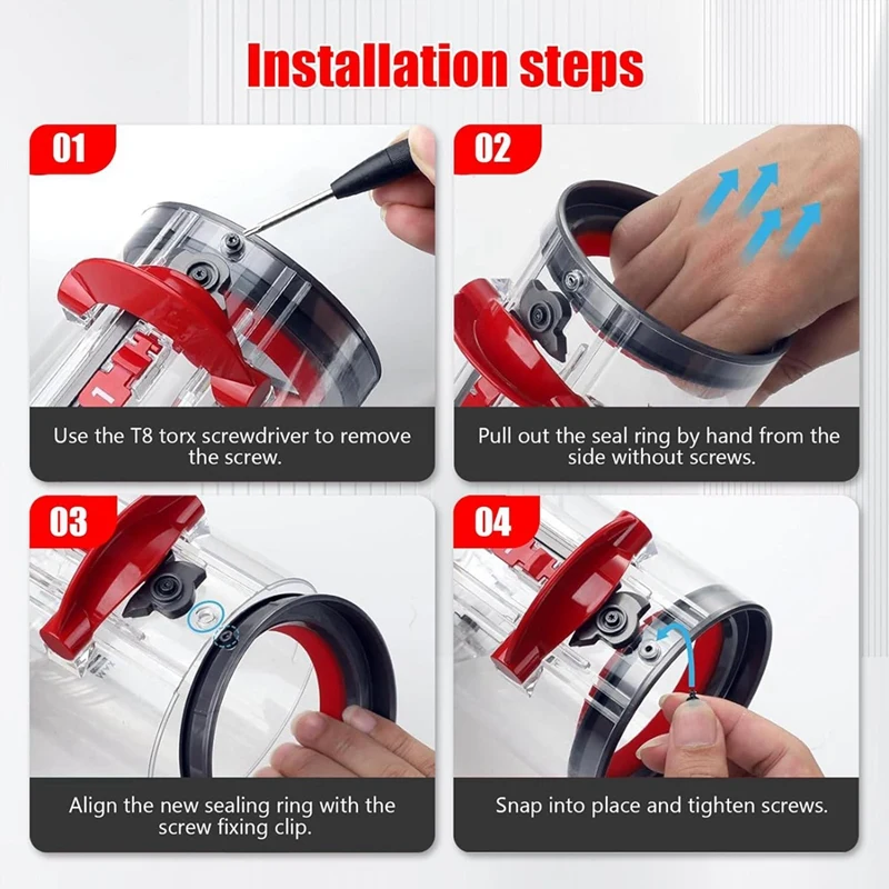 Пылесборник верхнее фиксированное уплотнительное кольцо для Dyson V10 SV12 вакуумная