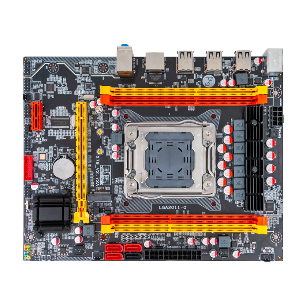 Материнская плата X79M LGA 2011 с поддержкой процессора Xeon E5 поддержка ECC REG DDR3 128 ГБ M.2