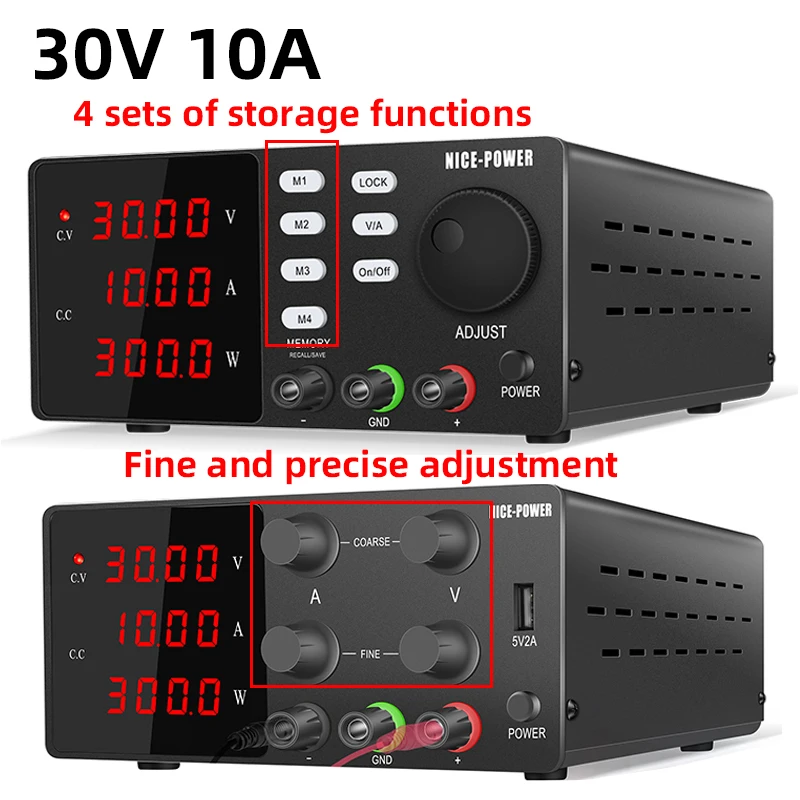 Программируемый источник питания постоянного тока, лабораторный Регулируемый регулятор 30 в, 10 А, 60 В, 5 А, источник питания, 4 набора функций хранения RS232 лабораторный блок питания стабилизатор напряжения блок пит