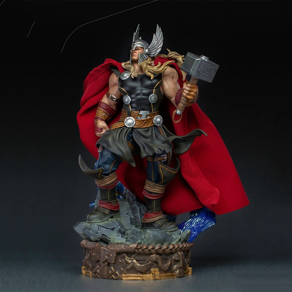 

Collectible In Stock Iron Studios MARCAS48821-10 1/10 Comic Edition Thor Unleashed Deluxe Figure Model for Fans Holiday Gift