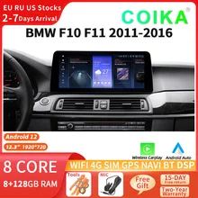 12.3 1920*720 Android Touch Screen Car Radio For BMW F10 F11 2011-2016 WIFI SIM 8+256GB RAM BT GPS NAVI Carplay Multimedia