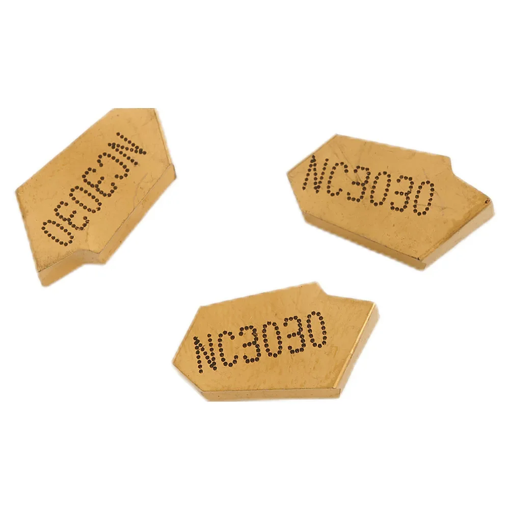 Полуобработка 10 шт. стальная вставка GTN-3 золото NC3020 ZQMX3N11-1E YBC251 полезный набор