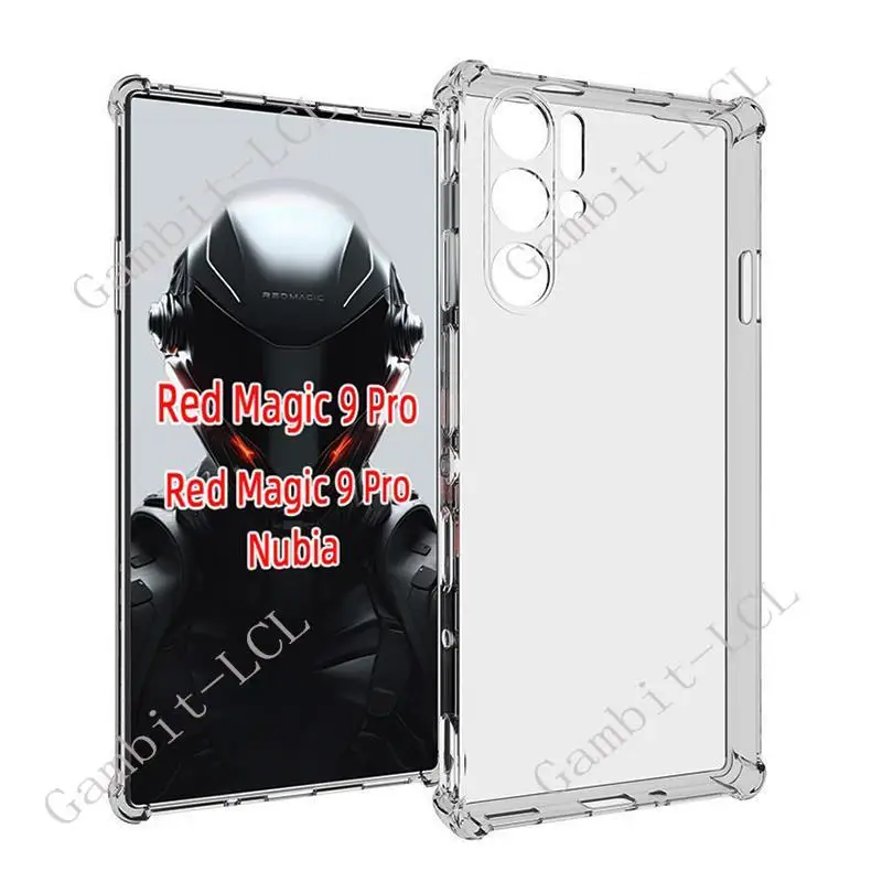 Силиконовый защитный чехол для смартфона ZTE Nubia Red Magic 9S Pro + 9 Plus мягкий из ТПУ
