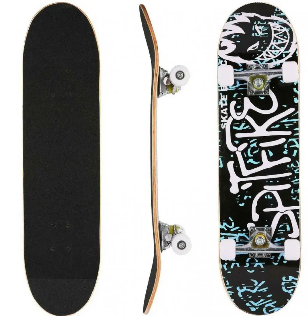 

Skateboard For Beginner Adult Kids Double Rocker Four-Wheeled Maple Board Professional Board High Speed Drift Skateboard HWC