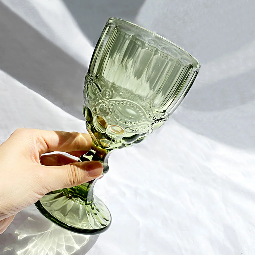 

2pcs Embossed Glasses Cocktail Goblet for Party Dinner Festival