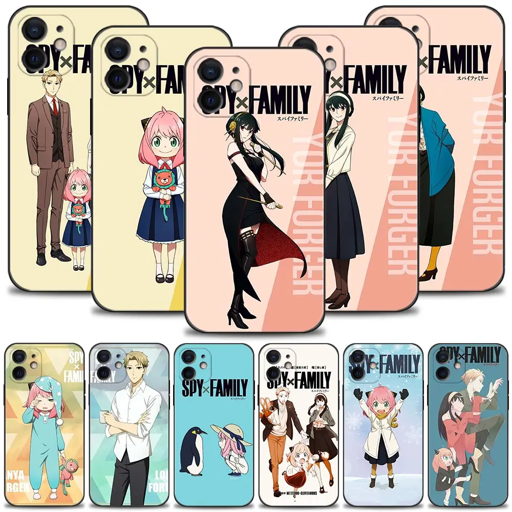 

Phone Case For Apple iPhone 14 13 12 11 Pro Max Mini XS Max XR X 7 8 Plus 6 6S SE Silicone Shell Anime Spy×Family Yor Anya Girl