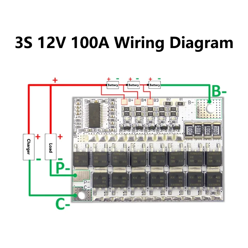 5/20 шт. Φ 3S BMS 100A 21 в 18 16 8 12 В 18650 Защитная печатная плата для тройной литий-ионной