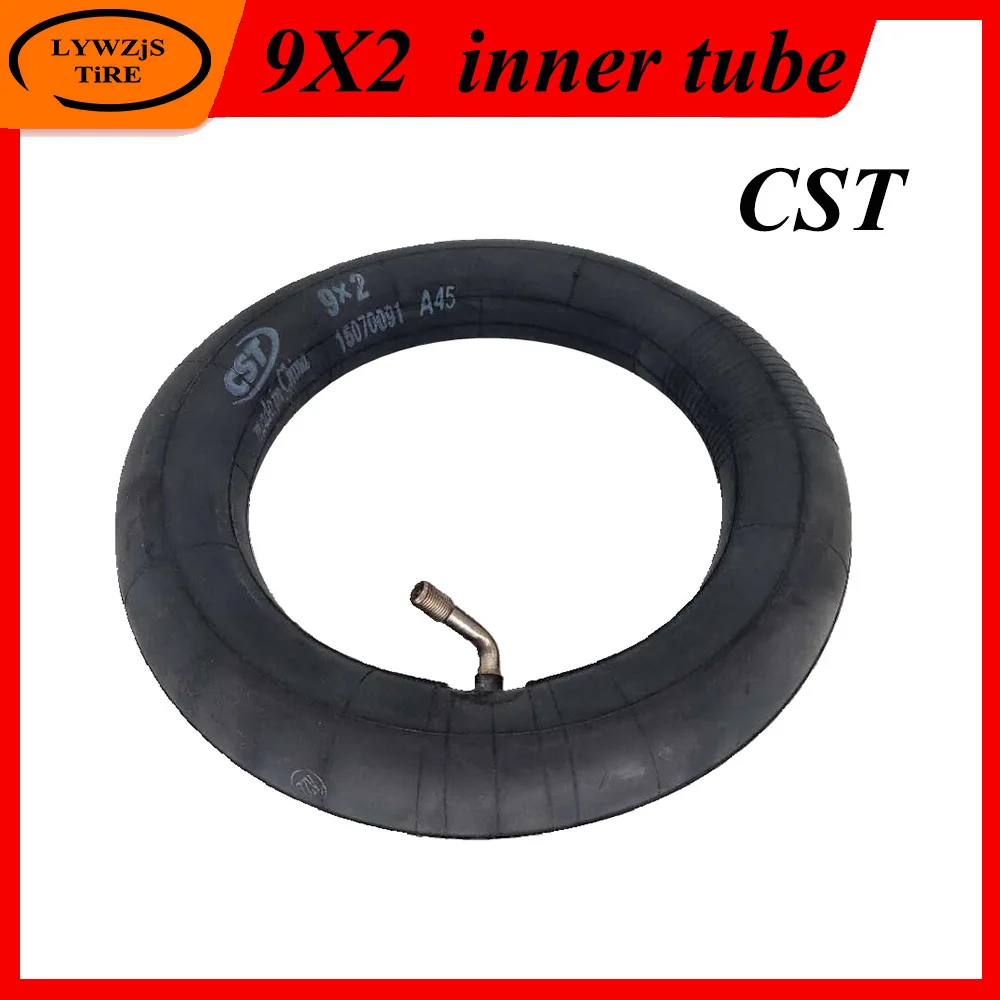 9x2 Inner Tube for Xiaomi Mijia M365 Electric Scooter 8 1/2x2 Upgrade Enlarged Tube Curved Straight Nozzle Thickened CST Tire