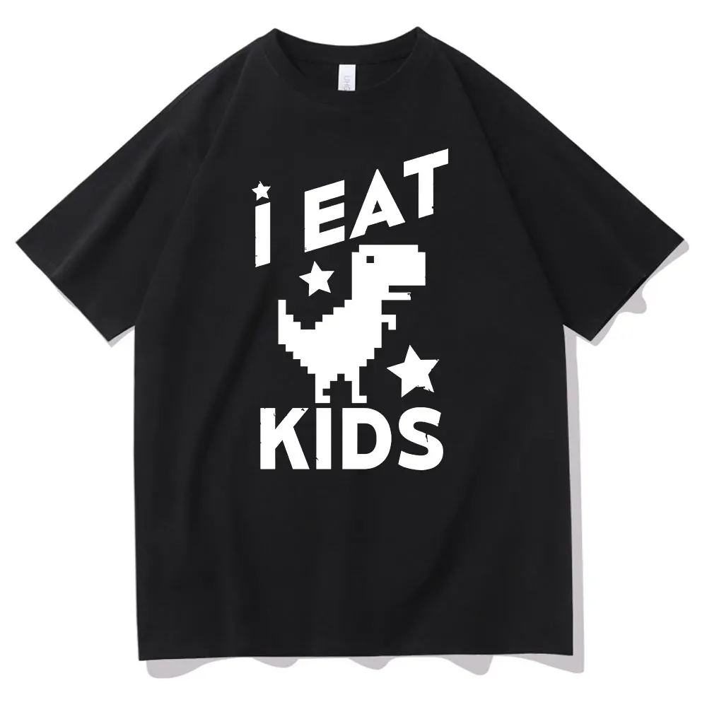 

I Eat Kids T-shirt Mens Funny T Shirt Tops Unisex Novelty Merch Tshirt Short Sleeve Men Women Fashion Oversized 100% Cotton Tee