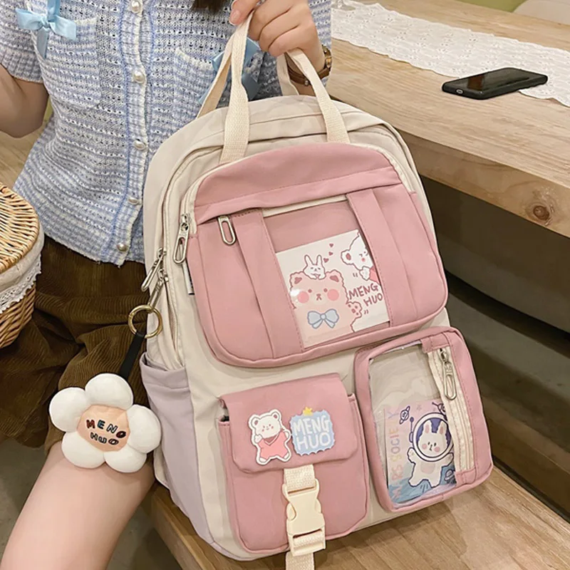 

Водонепроницаемый нейлоновый рюкзак унисекс, Вместительная дорожная сумка, рюкзак для ноутбука с несколькими отделениями, школьный рюкзак