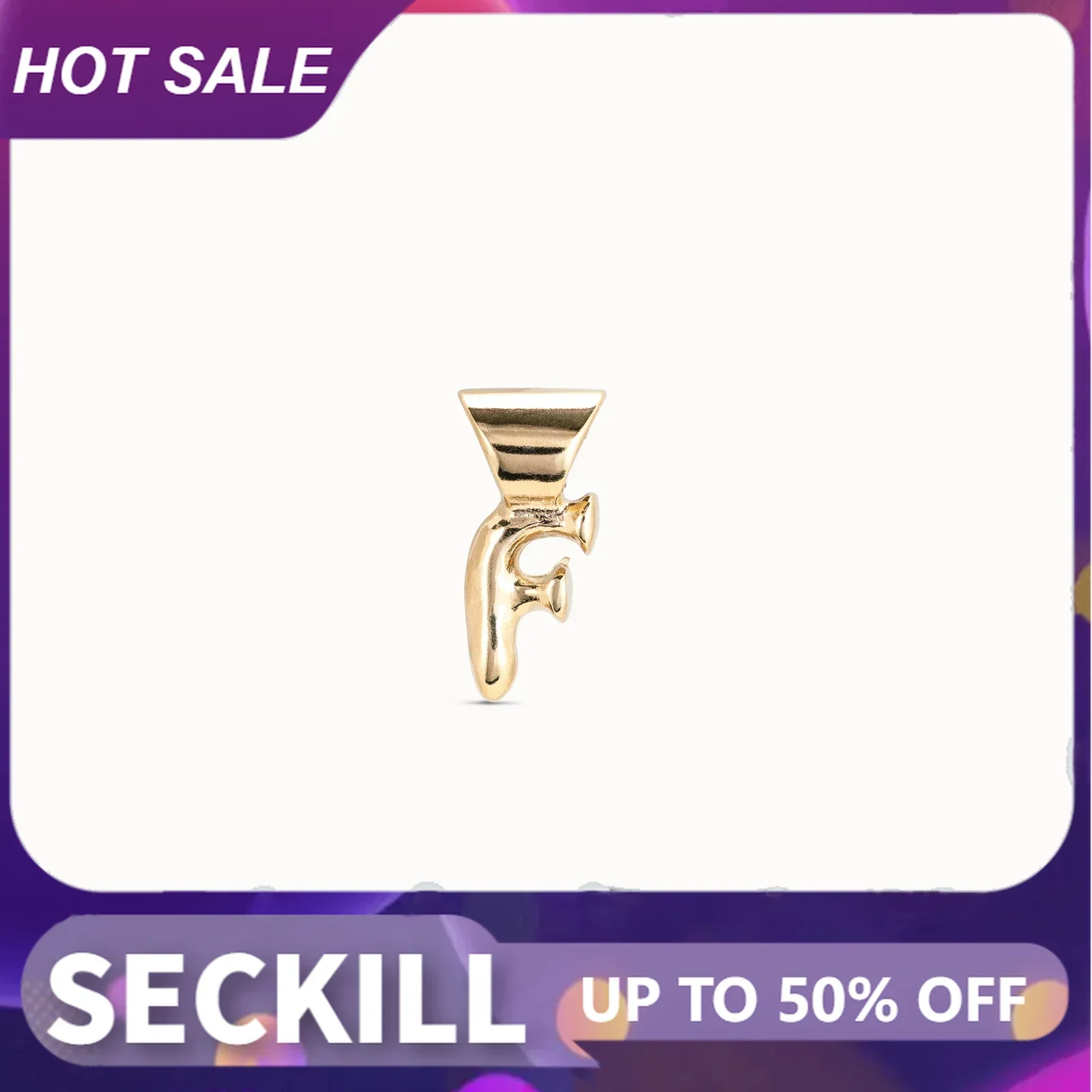 S925 14-каратное золото с буквой F браслет-подвеска и ожерелье для женщин ювелирный