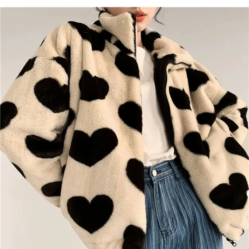 Осенне-зимняя Толстая Женская Повседневная модная пушистая куртка из ягненка