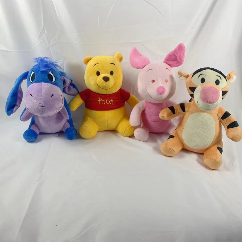 

Disney Cute Plush Toys 22-25cm Anime Movie Winnie The Pooh Donkey Tigger Piglet Children's Toys And Couples Souvenirs Wholesale